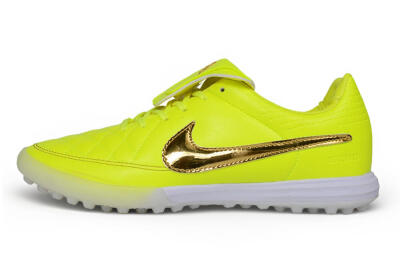 Nike Tiempo Legend SE TF Artificial Turf Soccer Shoes - Yellow/Volt/Metallic Gold