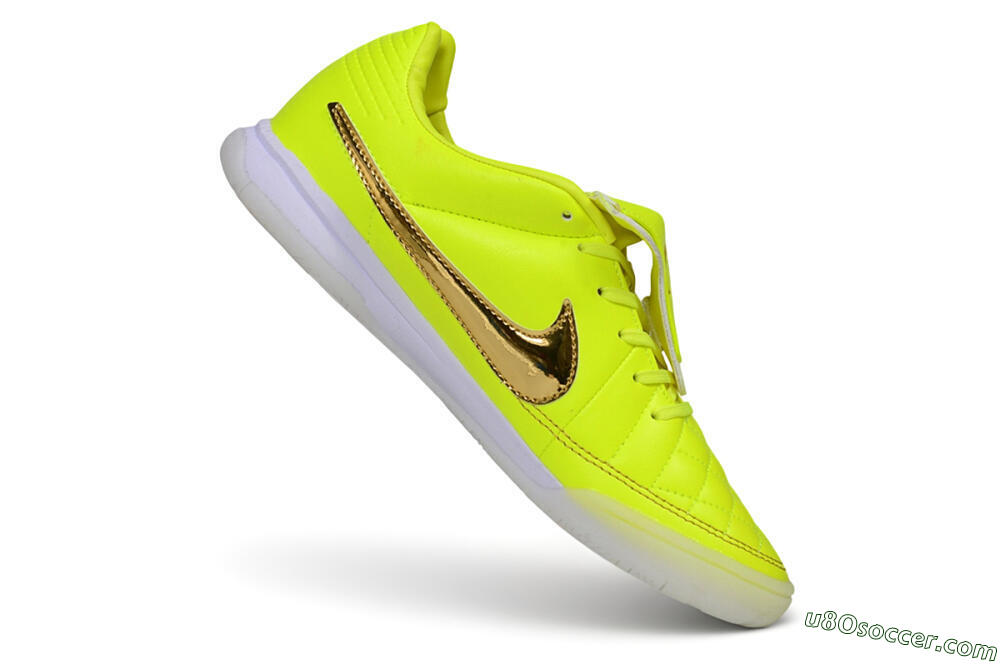 Nike Tiempo Legend SE IC Indoor & Futsal Soccer Shoes - Yellow/Volt/Metallic Gold 4