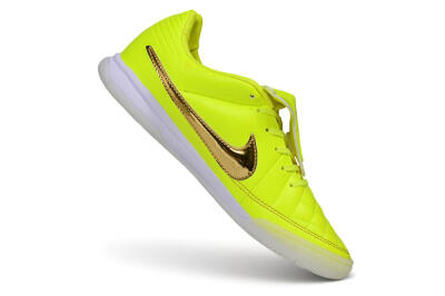 Nike Tiempo Legend SE IC Indoor & Futsal Soccer Shoes - Yellow/Volt/Metallic Gold