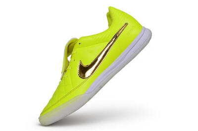 Nike Tiempo Legend SE IC Indoor & Futsal Soccer Shoes - Yellow/Volt/Metallic Gold