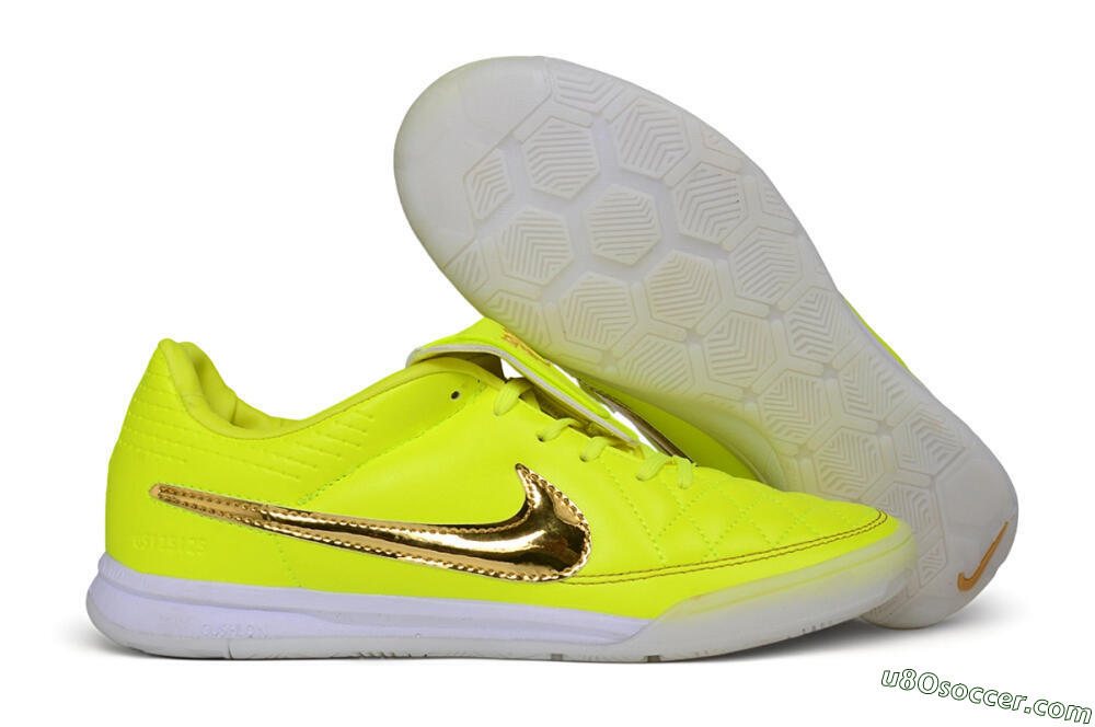 Nike Tiempo Legend SE IC Indoor & Futsal Soccer Shoes - Yellow/Volt/Metallic Gold 1