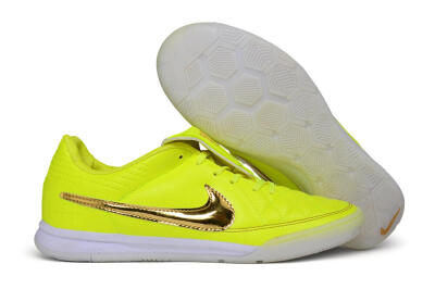 Nike Tiempo Legend SE IC Indoor & Futsal Soccer Shoes - Yellow/Volt/Metallic Gold