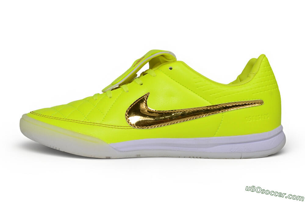 Nike Tiempo Legend SE IC Indoor & Futsal Soccer Shoes - Yellow/Volt/Metallic Gold 2