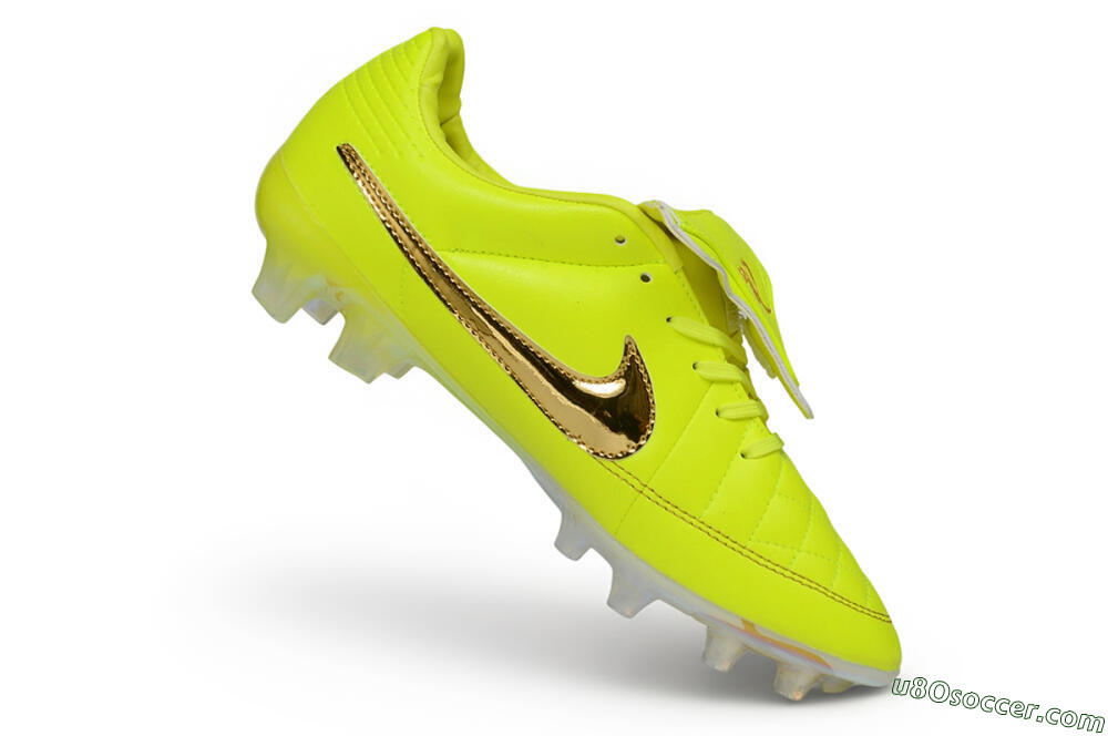 Nike Tiempo Legend SE FG Firm Ground Soccer Cleats - Yellow/Volt/Metallic Gold 4