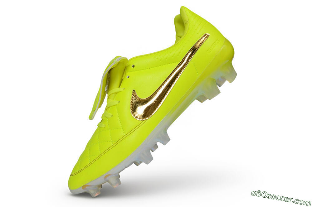 Nike Tiempo Legend SE FG Firm Ground Soccer Cleats - Yellow/Volt/Metallic Gold 5