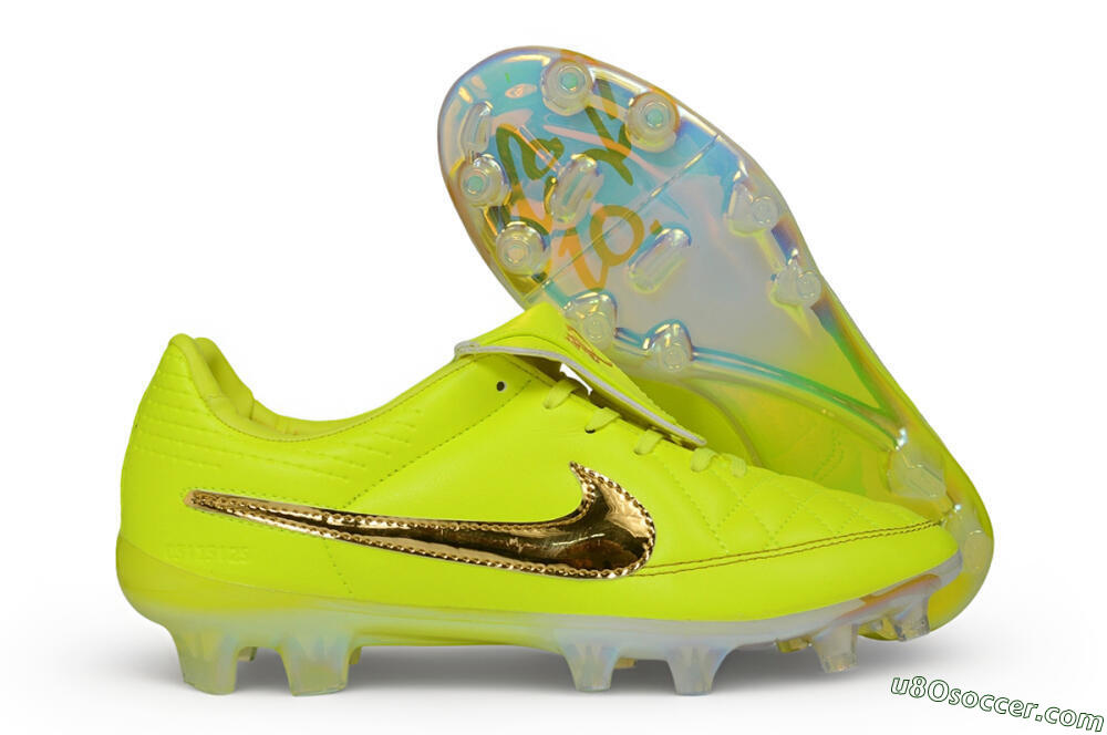 Nike Tiempo Legend SE FG Firm Ground Soccer Cleats - Yellow/Volt/Metallic Gold 1