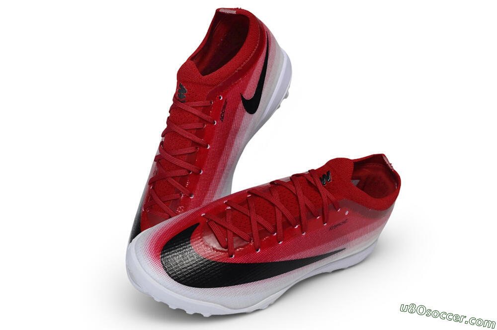 Nike Air Zoom Mercurial Vapor 17 Elite TF Artificial Turf Soccer Shoes - Red/University Red/White 3