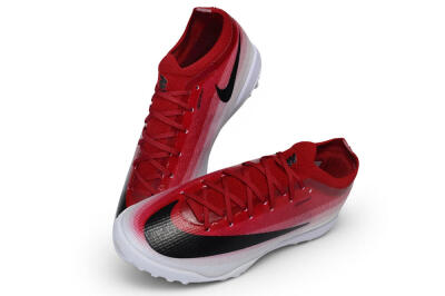 Nike Air Zoom Mercurial Vapor 17 Elite TF Artificial Turf Soccer Shoes - Red/University Red/White