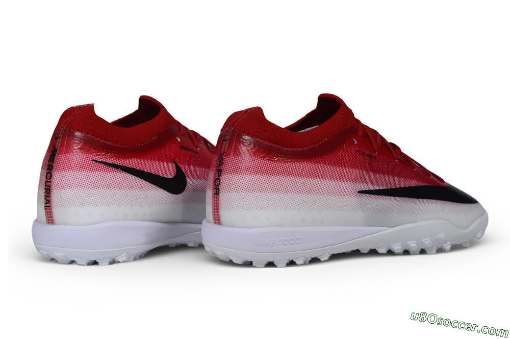 Nike Air Zoom Mercurial Vapor 17 Elite TF Artificial Turf Soccer Shoes - Red/University Red/White 6