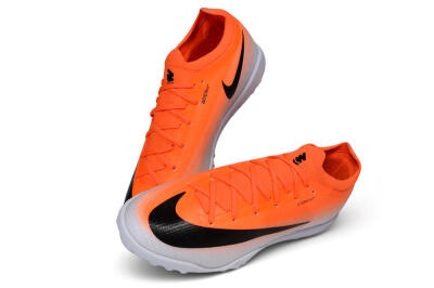 Nike Air Zoom Mercurial Vapor 17 Elite TF Artificial Turf Soccer Shoes - Orange/Bright Crimson/Metallic Silver