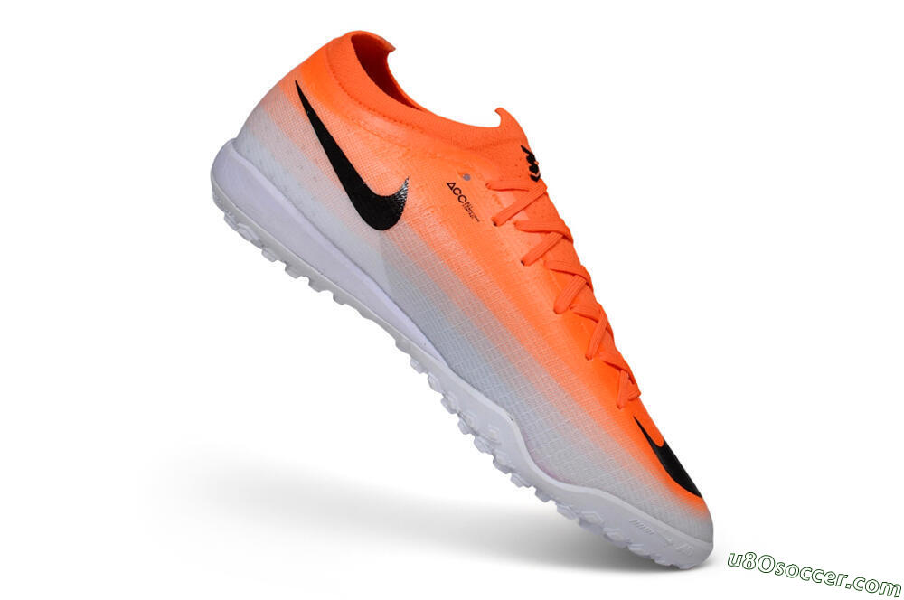 Nike Air Zoom Mercurial Vapor 17 Elite TF Artificial Turf Soccer Shoes - Orange/Bright Crimson/Metallic Silver 4