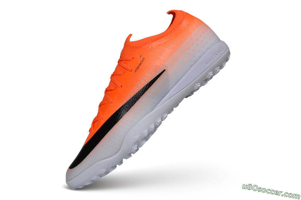 Nike Air Zoom Mercurial Vapor 17 Elite TF Artificial Turf Soccer Shoes - Orange/Bright Crimson/Metallic Silver 5