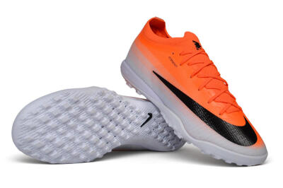 Nike Air Zoom Mercurial Vapor 17 Elite TF Artificial Turf Soccer Shoes - Orange/Bright Crimson/Metallic Silver