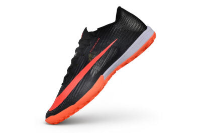 Nike Air Zoom Mercurial Vapor 17 Elite TF Artificial Turf Soccer Shoes - Black/Black/Bright Crimson