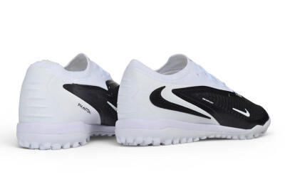 Nike Phantom 6 Elite Low TF Artificial Turf Soccer Shoes - White/White/Black