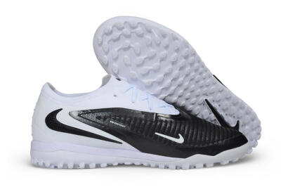 Nike Phantom 6 Elite Low TF Artificial Turf Soccer Shoes - White/White/Black