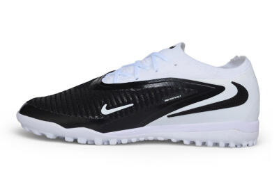 Nike Phantom 6 Elite Low TF Artificial Turf Soccer Shoes - White/White/Black