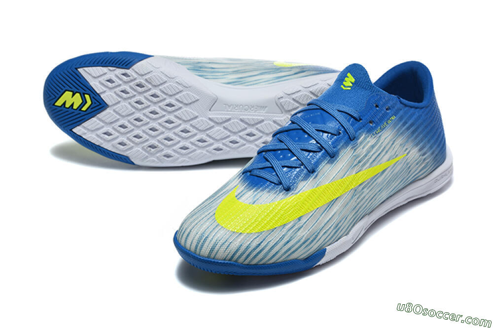 Nike Air Zoom Mercurial Superfly 11 Elite IC Indoor & Futsal Soccer Shoes - Blue/Photo Blue/Volt 3