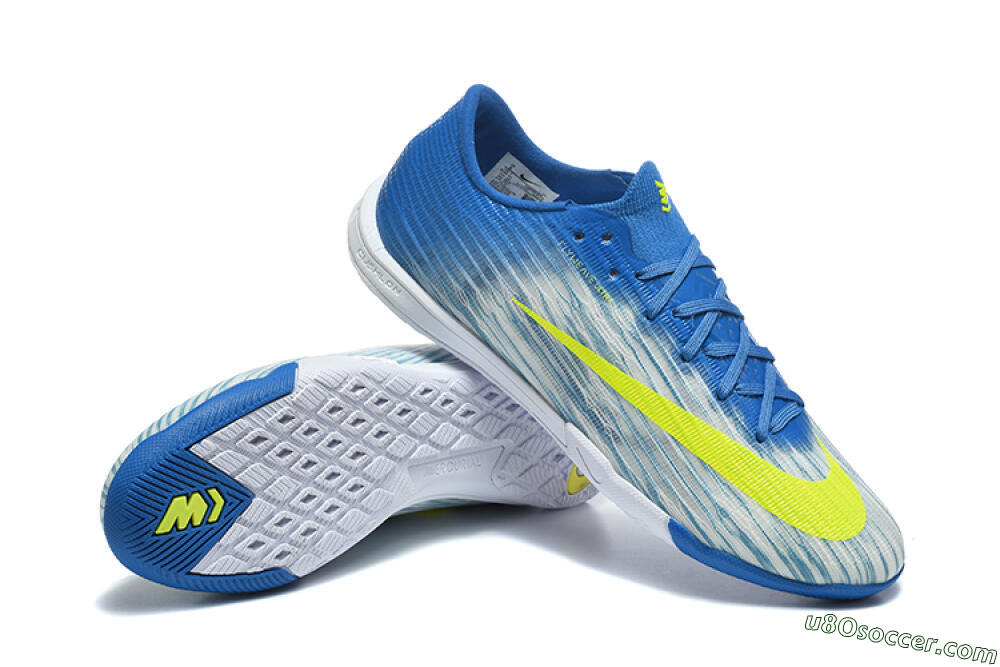Nike Air Zoom Mercurial Superfly 11 Elite IC Indoor & Futsal Soccer Shoes - Blue/Photo Blue/Volt 4