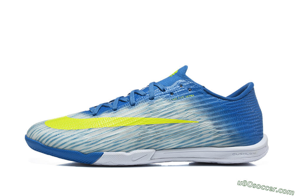 Nike Air Zoom Mercurial Superfly 11 Elite IC Indoor & Futsal Soccer Shoes - Blue/Photo Blue/Volt 2