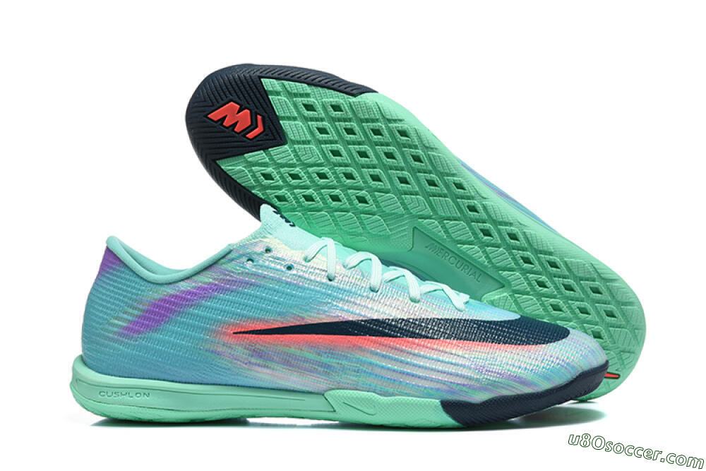 Nike Air Zoom Mercurial Superfly 11 Elite IC Indoor & Futsal Soccer Shoes - Turquoise/Mint Green/Hyper Crimson 1