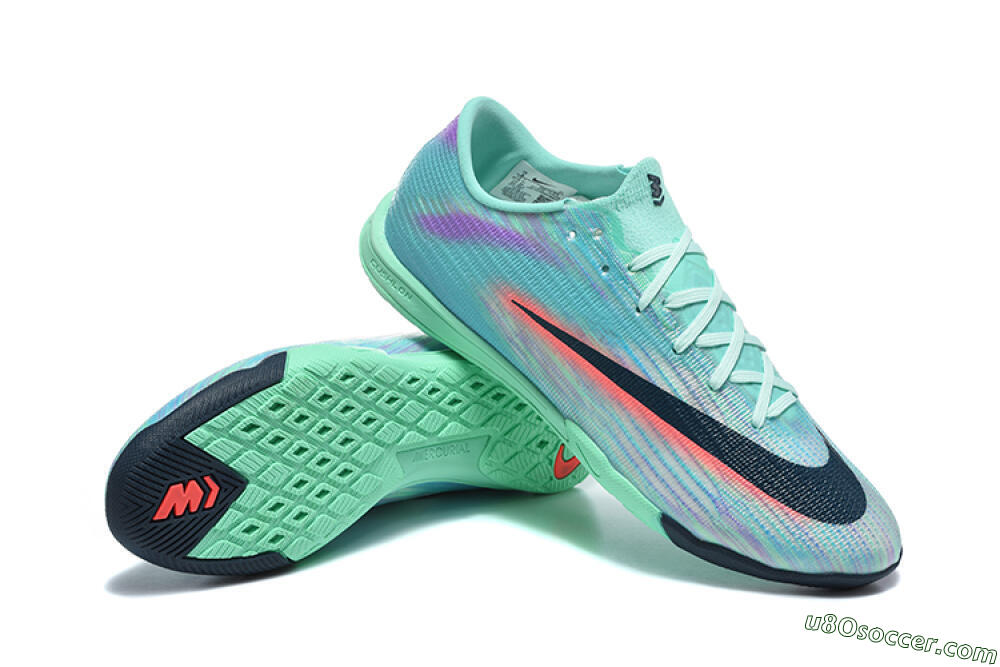 Nike Air Zoom Mercurial Superfly 11 Elite IC Indoor & Futsal Soccer Shoes - Turquoise/Mint Green/Hyper Crimson 4