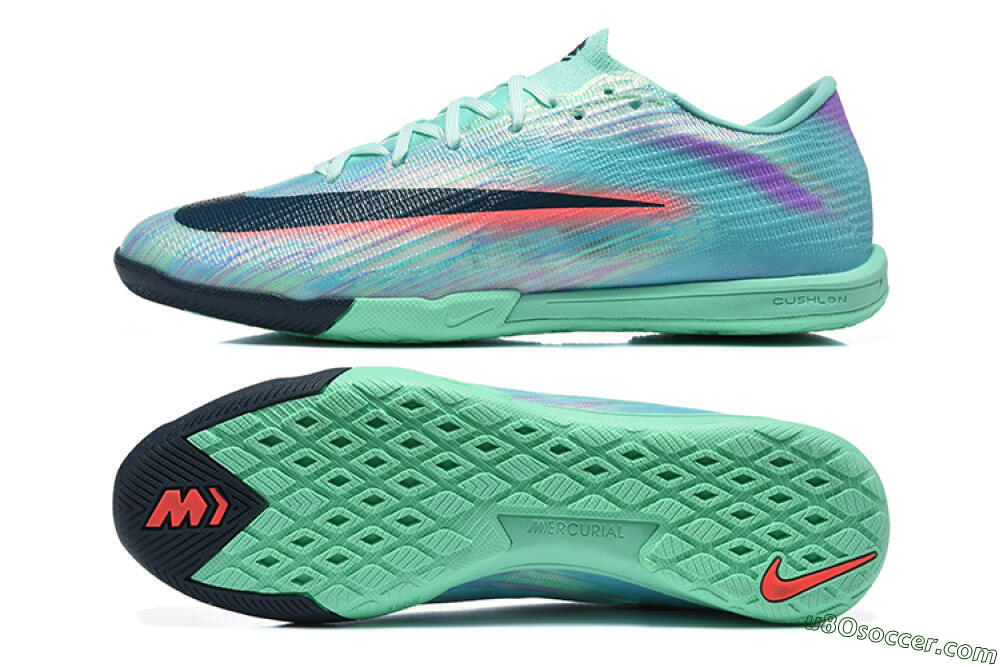 Nike Air Zoom Mercurial Superfly 11 Elite IC Indoor & Futsal Soccer Shoes - Turquoise/Mint Green/Hyper Crimson 0