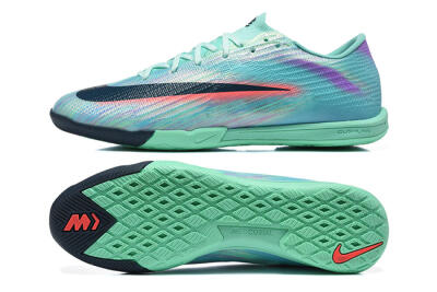 Nike Air Zoom Mercurial Superfly 11 Elite IC Indoor & Futsal Soccer Shoes - Turquoise/Mint Green/Hyper Crimson