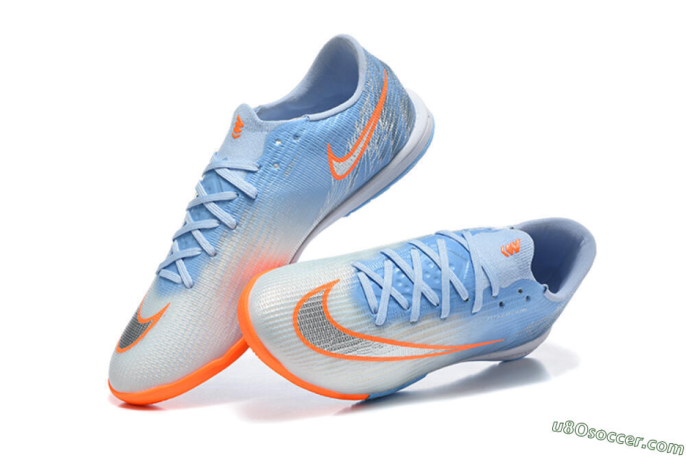 Nike Air Zoom Mercurial Superfly 11 Elite IC Indoor & Futsal Soccer Shoes - Blue/Sky Blue/Bright Orange 6