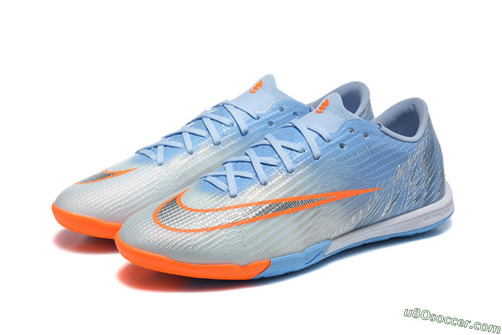 Nike Air Zoom Mercurial Superfly 11 Elite IC Indoor & Futsal Soccer Shoes - Blue/Sky Blue/Bright Orange 5