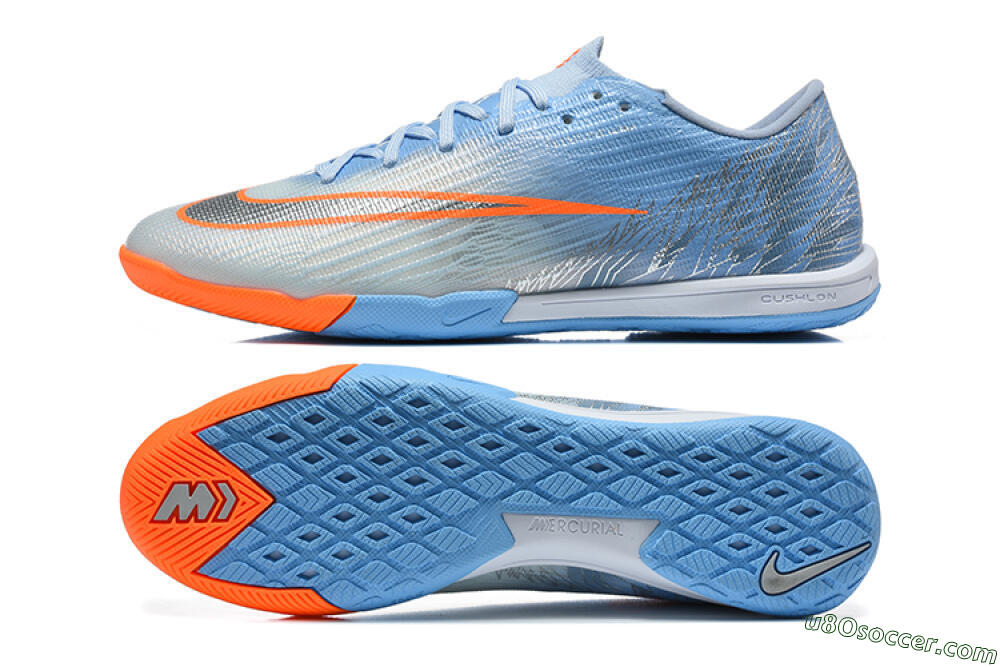 Nike Air Zoom Mercurial Superfly 11 Elite IC Indoor & Futsal Soccer Shoes - Blue/Sky Blue/Bright Orange 0