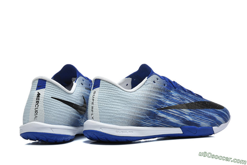 Nike Air Zoom Mercurial Superfly 11 Elite IC Indoor & Futsal Soccer Shoes - Blue/Royal Blue/Silver Metallic 9