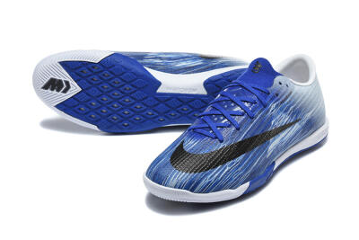 Nike Air Zoom Mercurial Superfly 11 Elite IC Indoor & Futsal Soccer Shoes - Blue/Royal Blue/Silver Metallic
