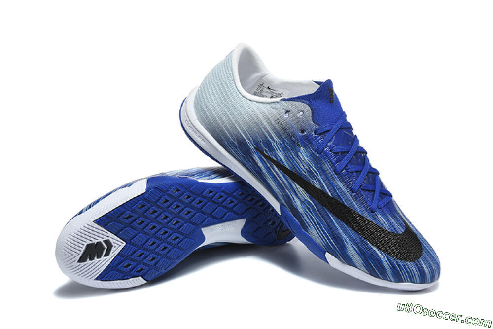 Nike Air Zoom Mercurial Superfly 11 Elite IC Indoor & Futsal Soccer Shoes - Blue/Royal Blue/Silver Metallic 4