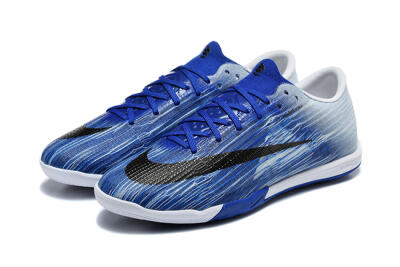 Nike Air Zoom Mercurial Superfly 11 Elite IC Indoor & Futsal Soccer Shoes - Blue/Royal Blue/Silver Metallic