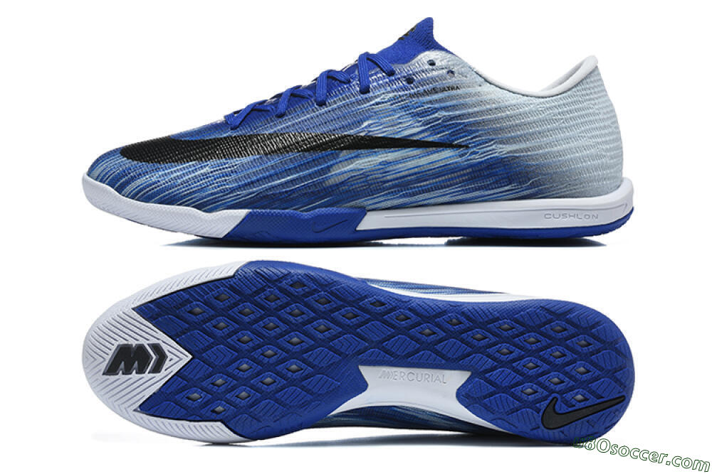 Nike Air Zoom Mercurial Superfly 11 Elite IC Indoor & Futsal Soccer Shoes - Blue/Royal Blue/Silver Metallic 0
