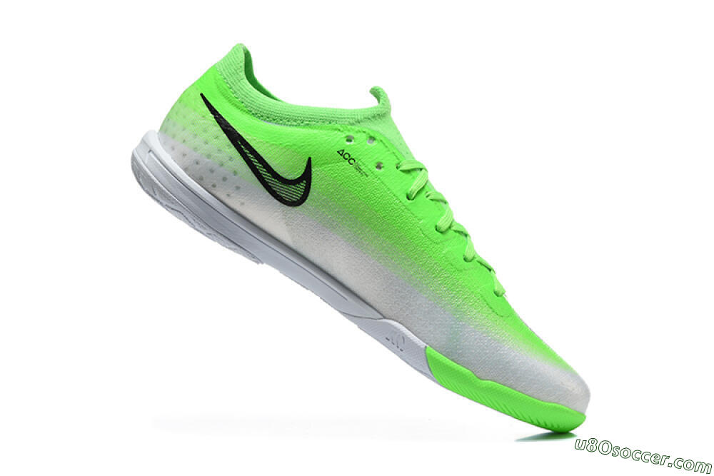 Nike Air Zoom Mercurial Vapor 17 Elite IC Indoor & Futsal Soccer Shoes - Green/Electric Green/Metallic Silver 7
