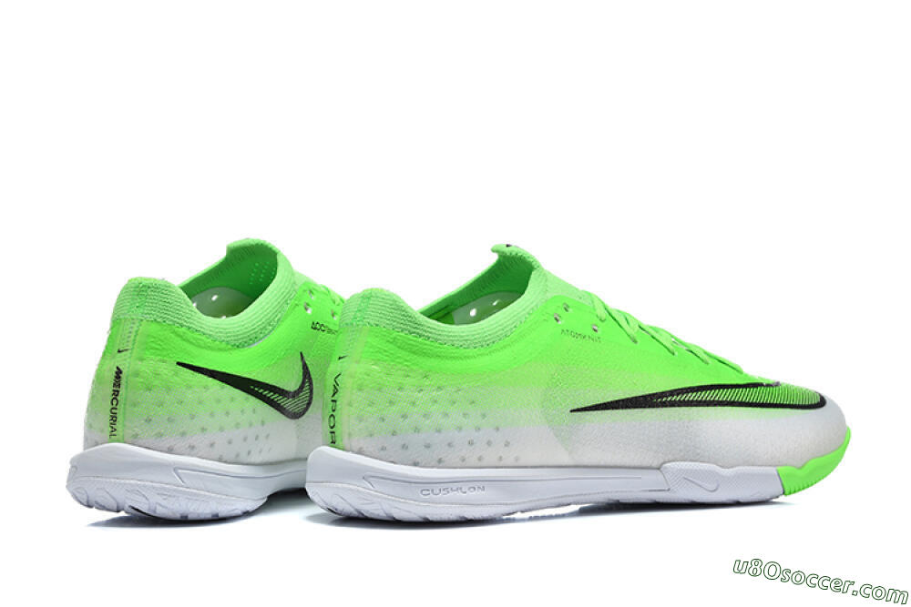 Nike Air Zoom Mercurial Vapor 17 Elite IC Indoor & Futsal Soccer Shoes - Green/Electric Green/Metallic Silver 9