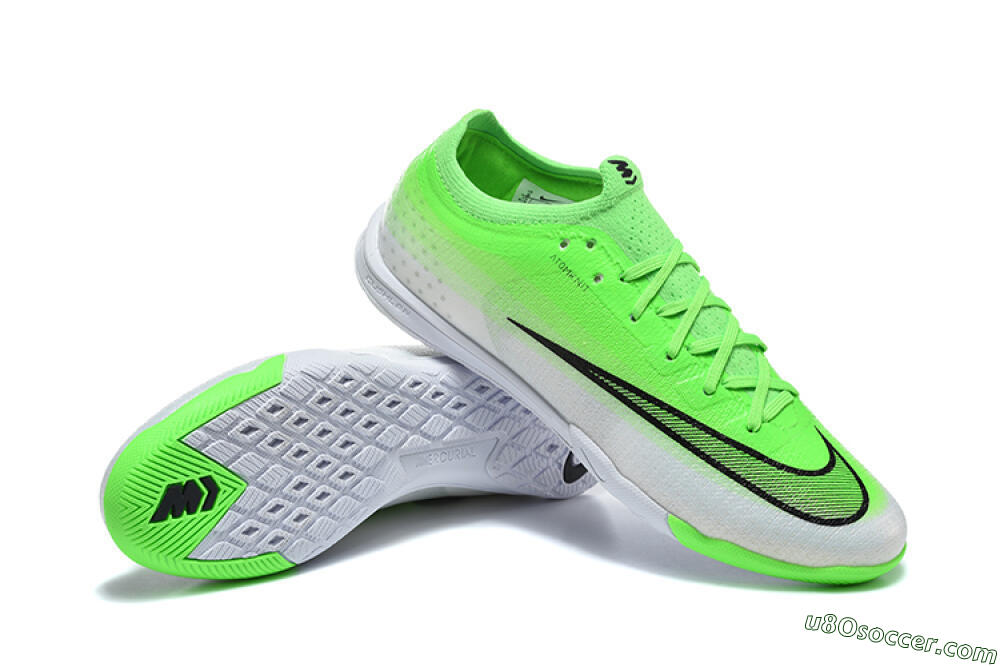 Nike Air Zoom Mercurial Vapor 17 Elite IC Indoor & Futsal Soccer Shoes - Green/Electric Green/Metallic Silver 4