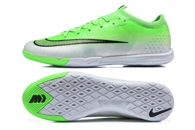 Nike Air Zoom Mercurial Vapor 17 Elite IC Indoor & Futsal Soccer Shoes - Green/Electric Green/Metallic Silver