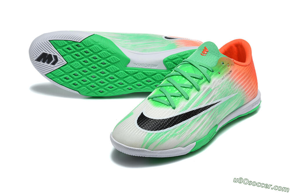 Nike Air Zoom Mercurial Superfly 11 Elite IC Indoor & Futsal Soccer Shoes - Green/Electric Green/Bright Mango 3