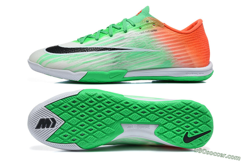 Nike Air Zoom Mercurial Superfly 11 Elite IC Indoor & Futsal Soccer Shoes - Green/Electric Green/Bright Mango 0