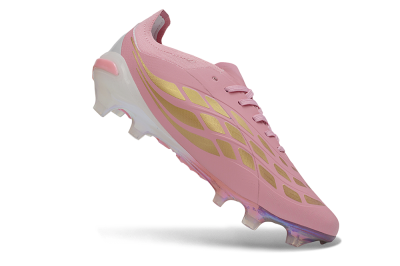 Adidas Predator 26 Elite FG Firm Ground Soccer Cleats - Pink/Bliss Pink/Off White