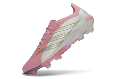 Adidas Predator 26 Elite FG Firm Ground Soccer Cleats - Pink/Bliss Pink/Off White
