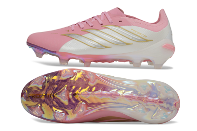 Adidas Predator 26 Elite FG Firm Ground Soccer Cleats - Pink/Bliss Pink/Off White