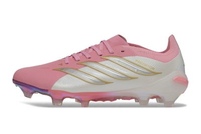 Adidas Predator 26 Elite FG Firm Ground Soccer Cleats - Pink/Bliss Pink/Off White
