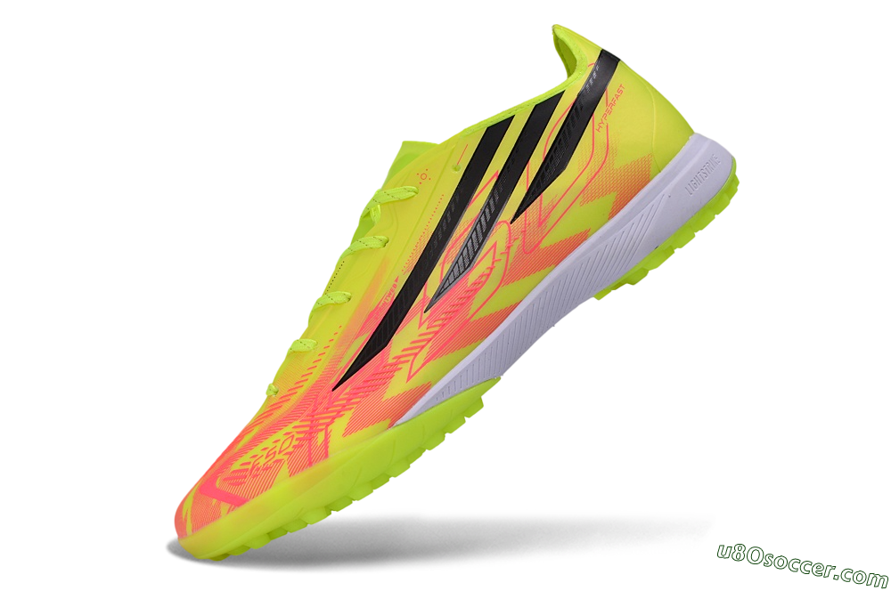 Adidas F50 Pro TF Artificial Turf Soccer Shoes - Yellow/Solar Yellow/Lucid Pink 6