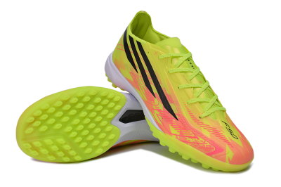 Adidas F50 Pro TF Artificial Turf Soccer Shoes - Yellow/Solar Yellow/Lucid Pink