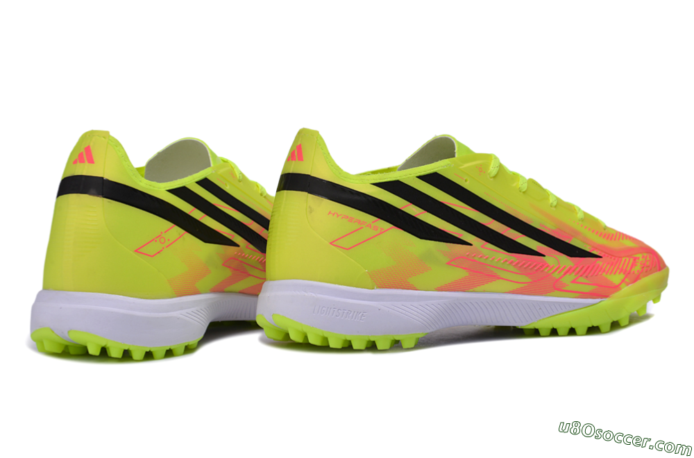 Adidas F50 Pro TF Artificial Turf Soccer Shoes - Yellow/Solar Yellow/Lucid Pink 7
