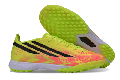 Adidas F50 Pro TF Artificial Turf Soccer Shoes - Yellow/Solar Yellow/Lucid Pink